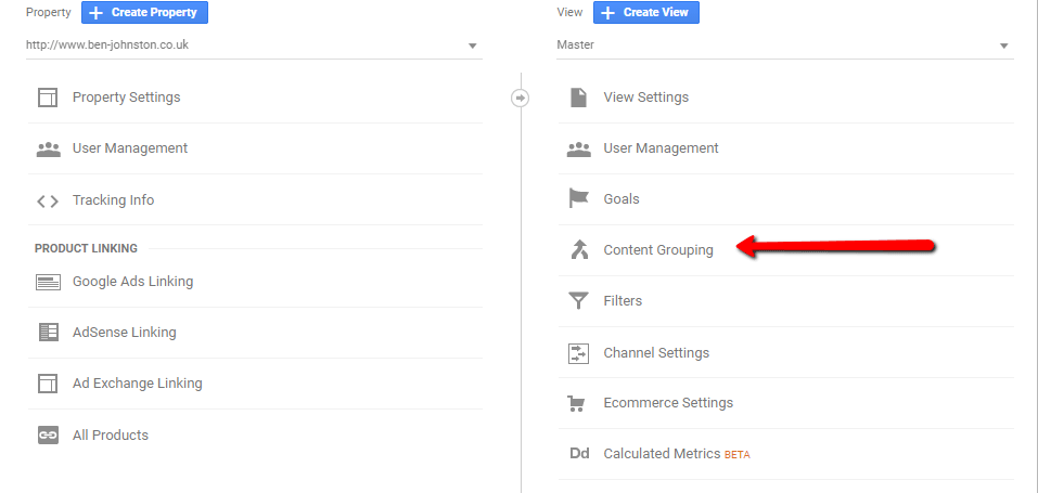 Create A Google Analytics Content Grouping