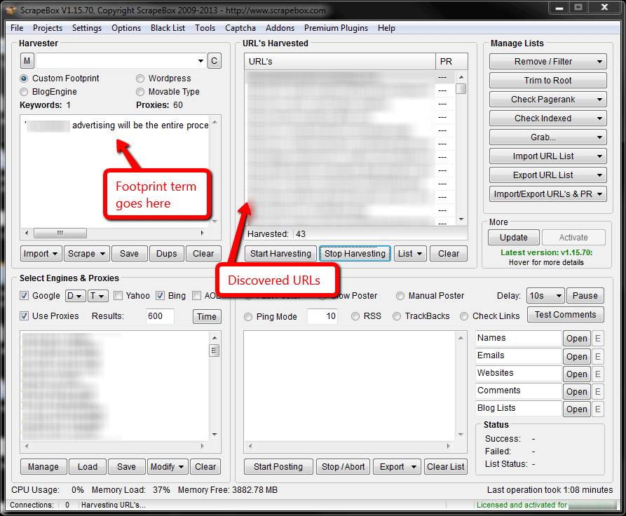 scrapebox for link cleanup