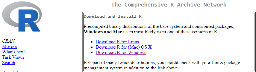 install R from CRAN