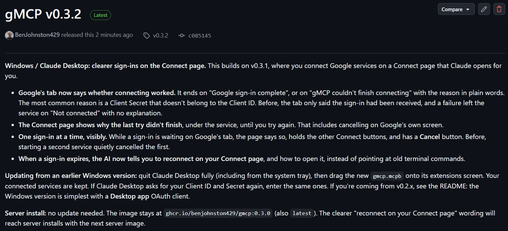 gMCP releases page
