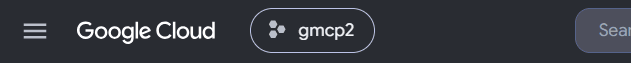 Confirming a Google Cloud Project is selected